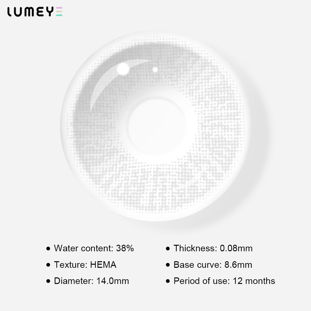 Best COLORED CONTACTS - LUMEYE Pop Star Gray Colored Contact Lenses - LUMEYE