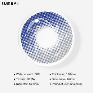 Best COLORED CONTACTS - LUMEYE Dreamy Galaxy Gray Colored Contact Lenses - LUMEYE
