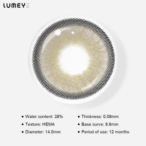 Best COLORED CONTACTS - LUMEYE Himalaya Gray Colored Contact Lenses - LUMEYE