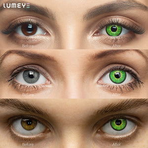 Best COLORED CONTACTS - LUMEYE Elf Green Colored Contact Lenses - LUMEYE