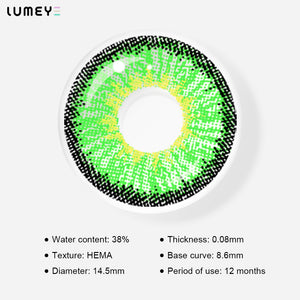 Best COLORED CONTACTS - LUMEYE Elf Green Colored Contact Lenses - LUMEYE