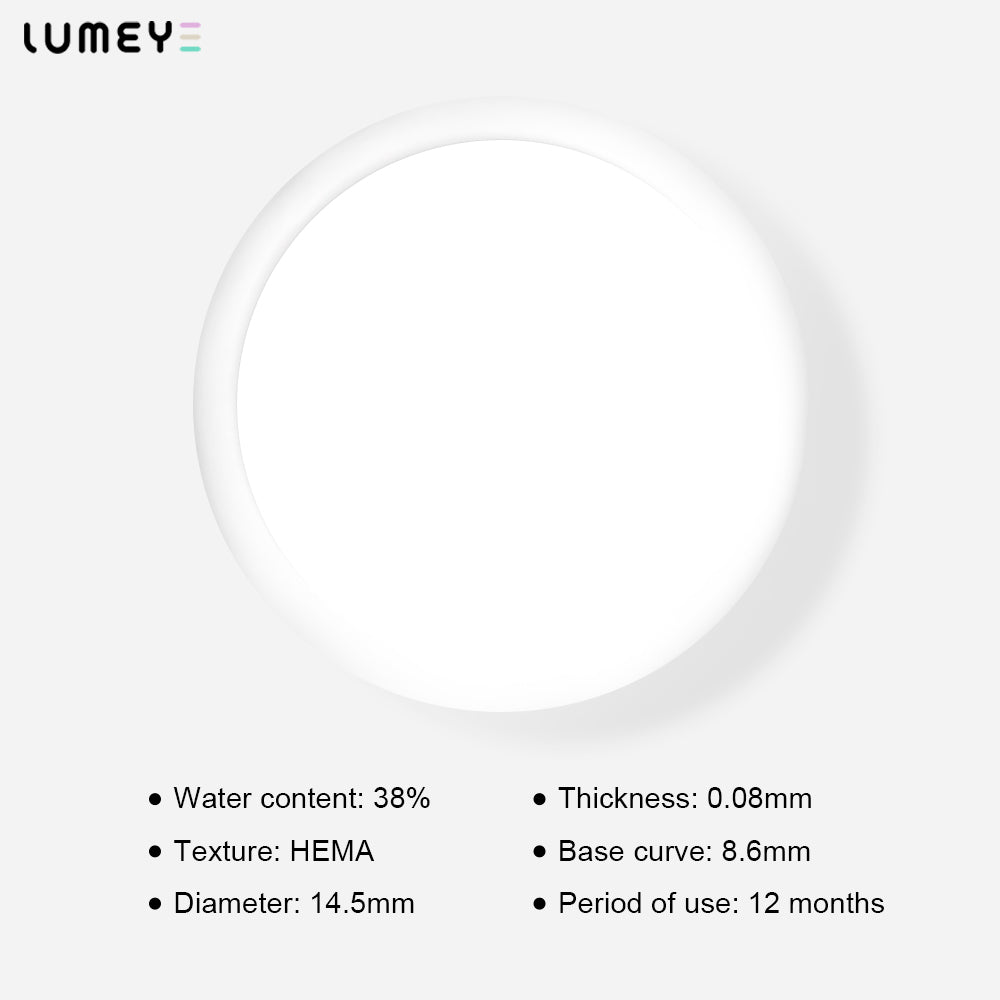Best COLORED CONTACTS - LUMEYE Blind White Colored Contact Lenses - LUMEYE