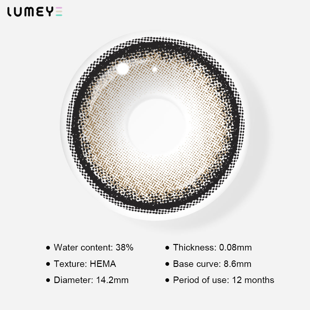Best COLORED CONTACTS - LUMEYE Saturn Brown Colored Contact Lenses - LUMEYE