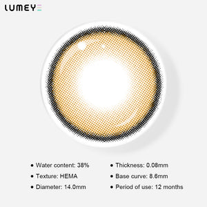 Best COLORED CONTACTS - LUMEYE Deer Brown Colored Contact Lenses - LUMEYE