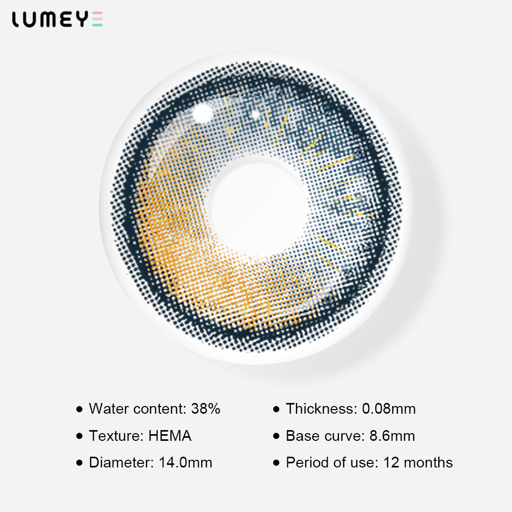 Best COLORED CONTACTS - LUMEYE Psycho Blue Colored Contact Lenses - LUMEYE