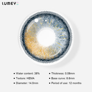 Best COLORED CONTACTS - LUMEYE Psycho Blue Colored Contact Lenses - LUMEYE