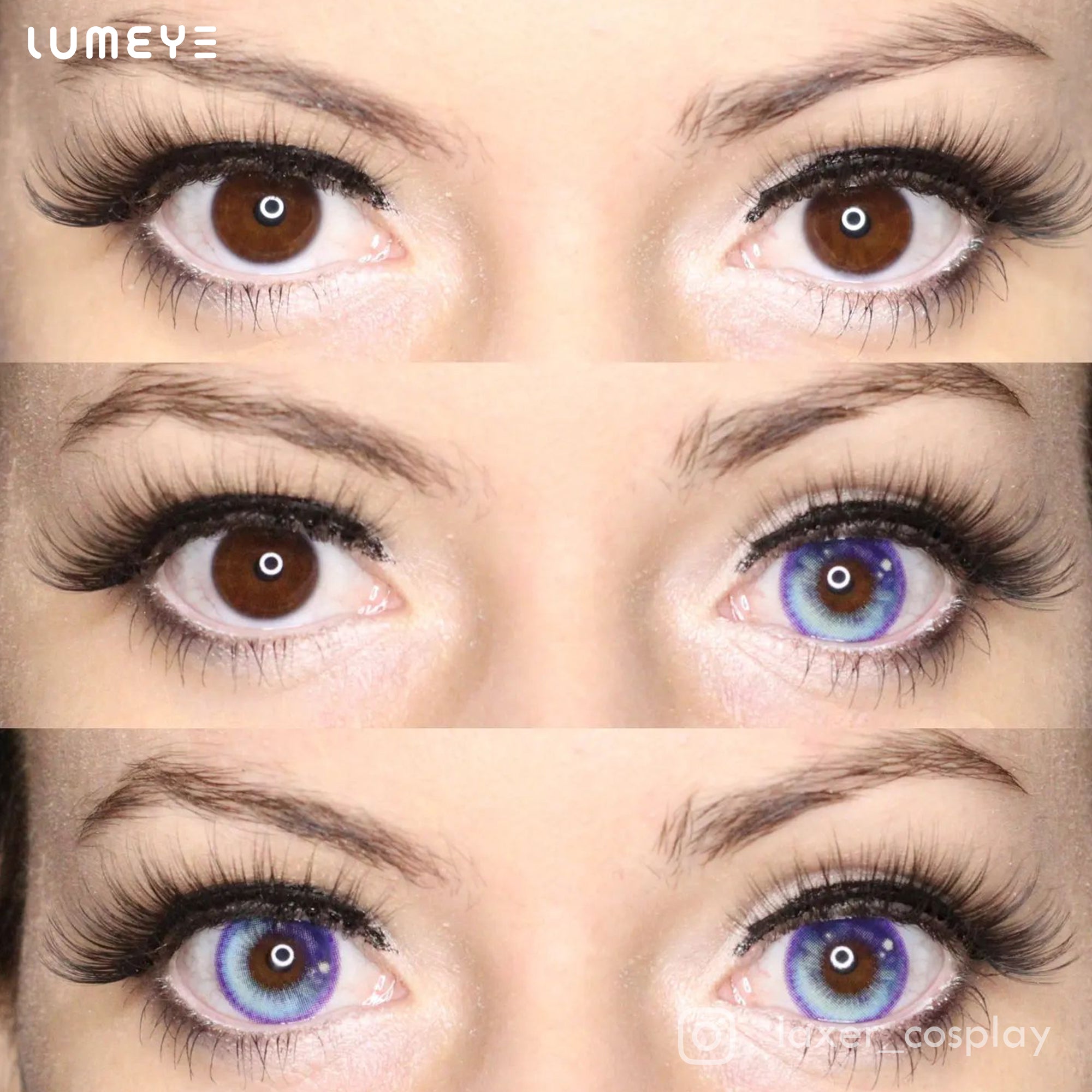 Best COLORED CONTACTS - LUMEYE Anime Blue Colored Contact Lenses - LUMEYE