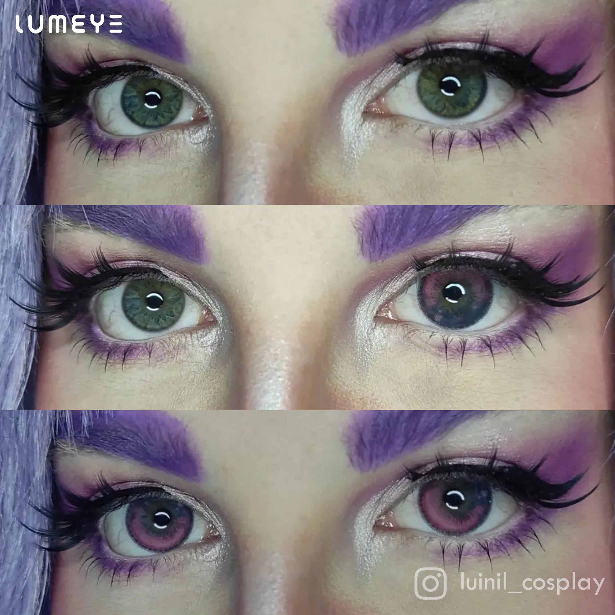 Best COLORED CONTACTS - LUMEYE Anime Pink Colored Contact Lenses - LUMEYE