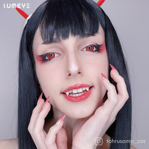 Best COLORED CONTACTS - LUMEYE Annabelle Red Colored Contact Lenses - LUMEYE