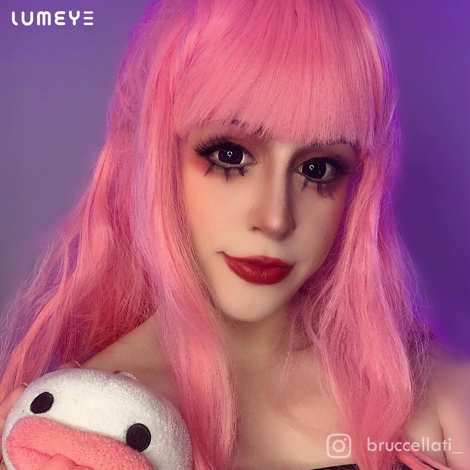 Best COLORED CONTACTS - LUMEYE Blind Black Colored Contact Lenses - LUMEYE