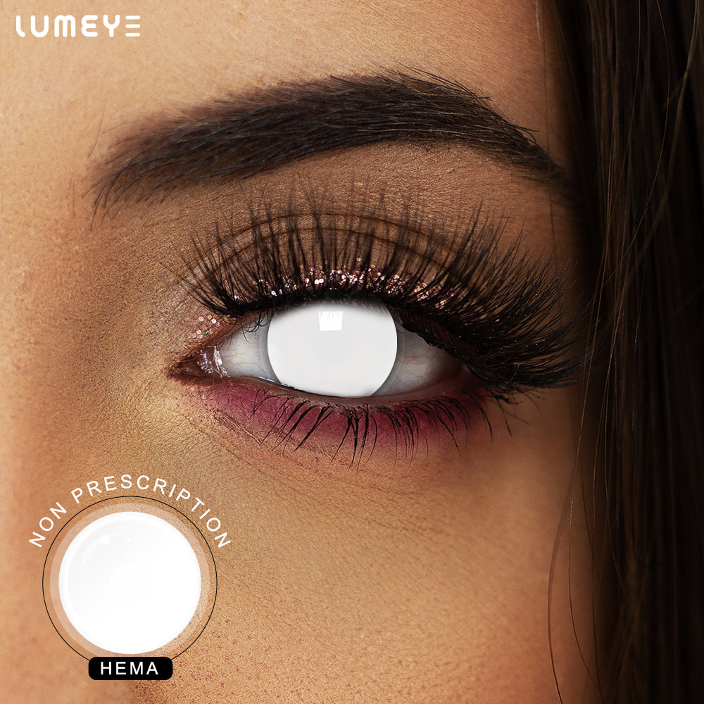 Best COLORED CONTACTS - LUMEYE Blind White Colored Contact Lenses - LUMEYE