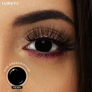 Best COLORED CONTACTS - LUMEYE Blind Black Colored Contact Lenses - LUMEYE
