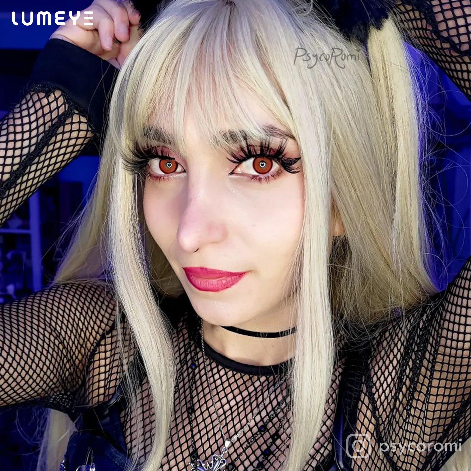 Best COLORED CONTACTS - LUMEYE Bloody Mary Red Colored Contact Lenses - LUMEYE