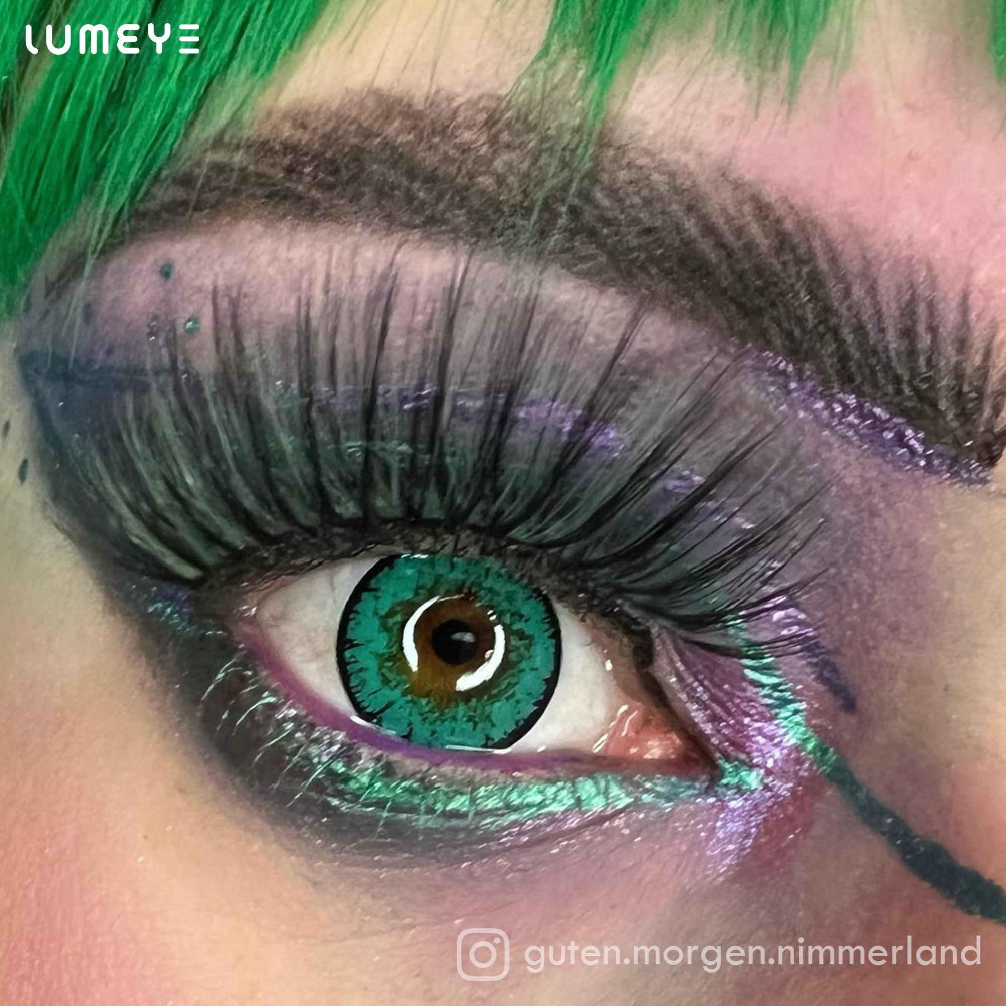 Best COLORED CONTACTS - LUMEYE Candy Melon Green Colored Contact Lenses - LUMEYE