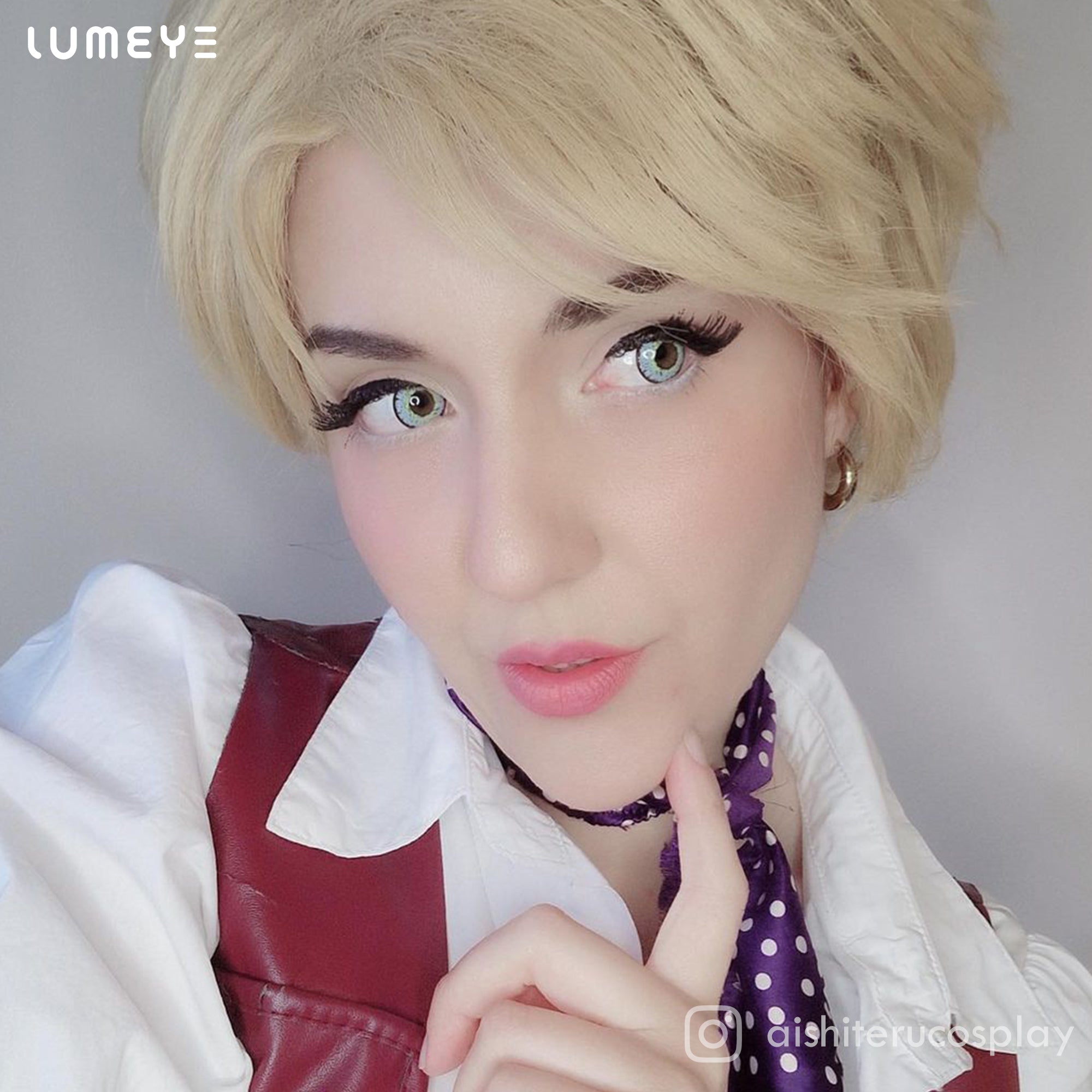 Best COLORED CONTACTS - LUMEYE Candy Mint Blue Colored Contact Lenses - LUMEYE