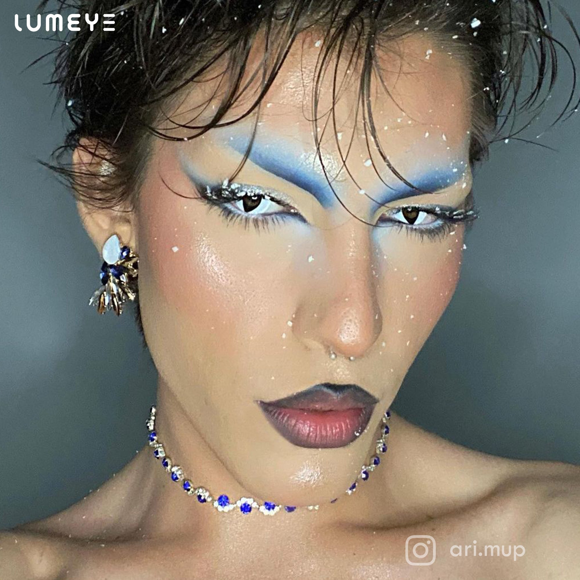Best COLORED CONTACTS - LUMEYE Cat Eye White Colored Contact Lenses - LUMEYE