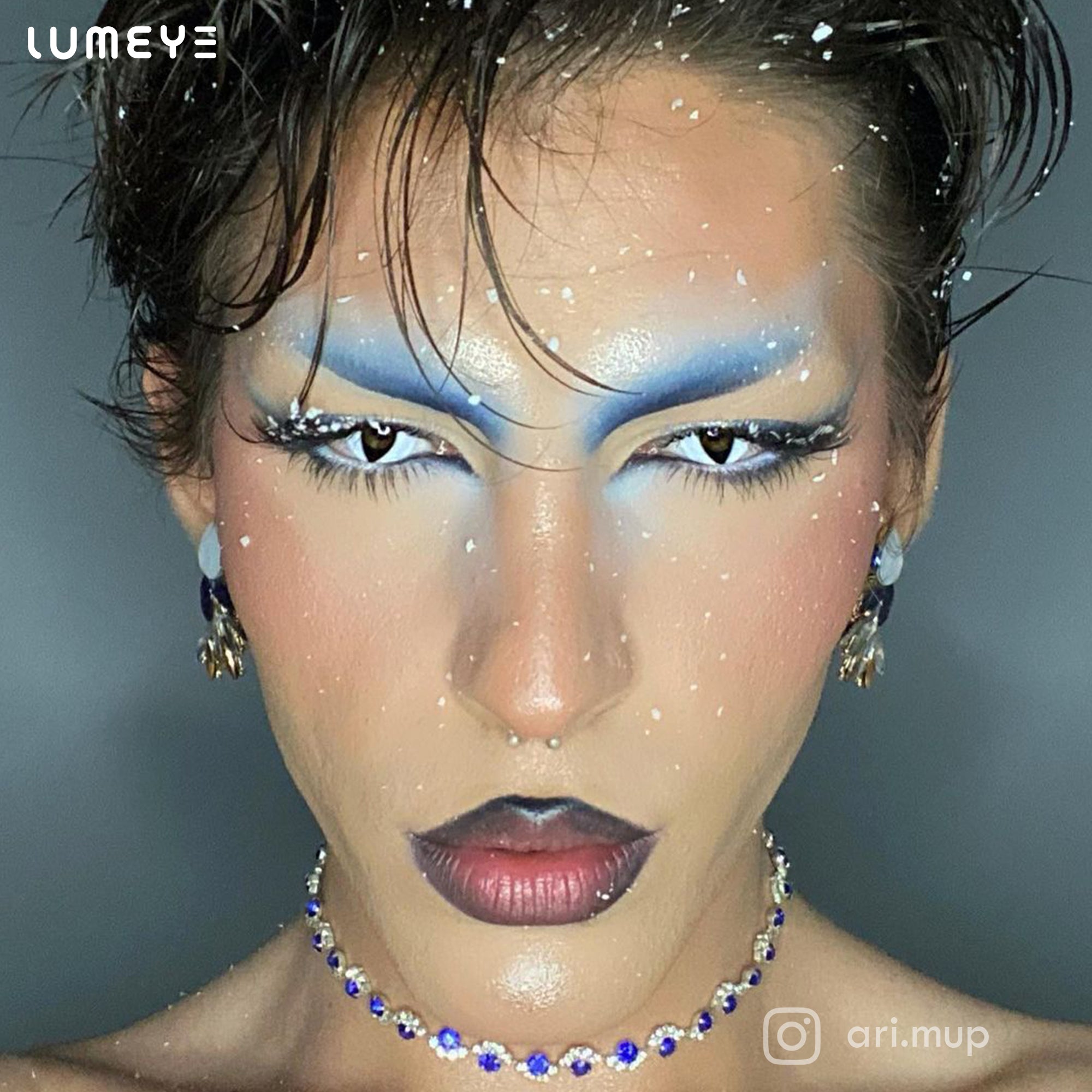 Best COLORED CONTACTS - LUMEYE Cat Eye White Colored Contact Lenses - LUMEYE
