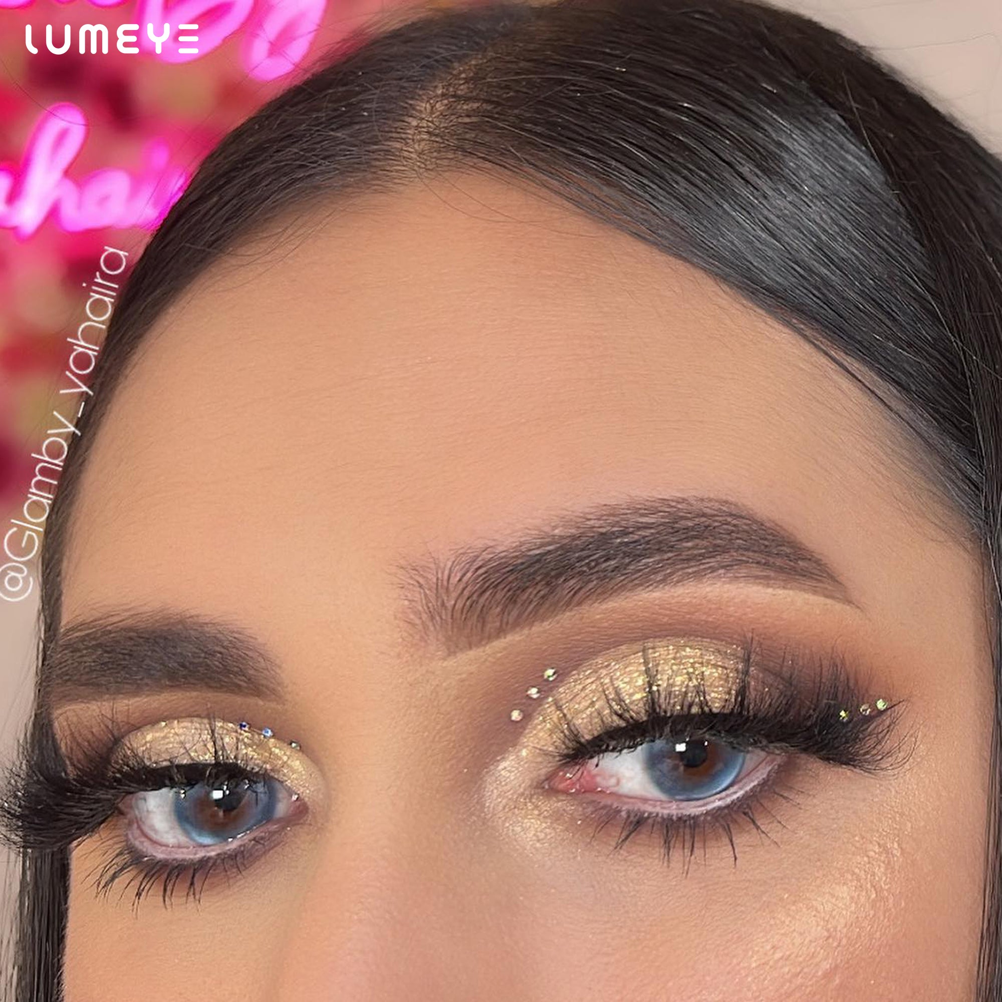 Best COLORED CONTACTS - LUMEYE Clear Blue Colored Contact Lenses - LUMEYE