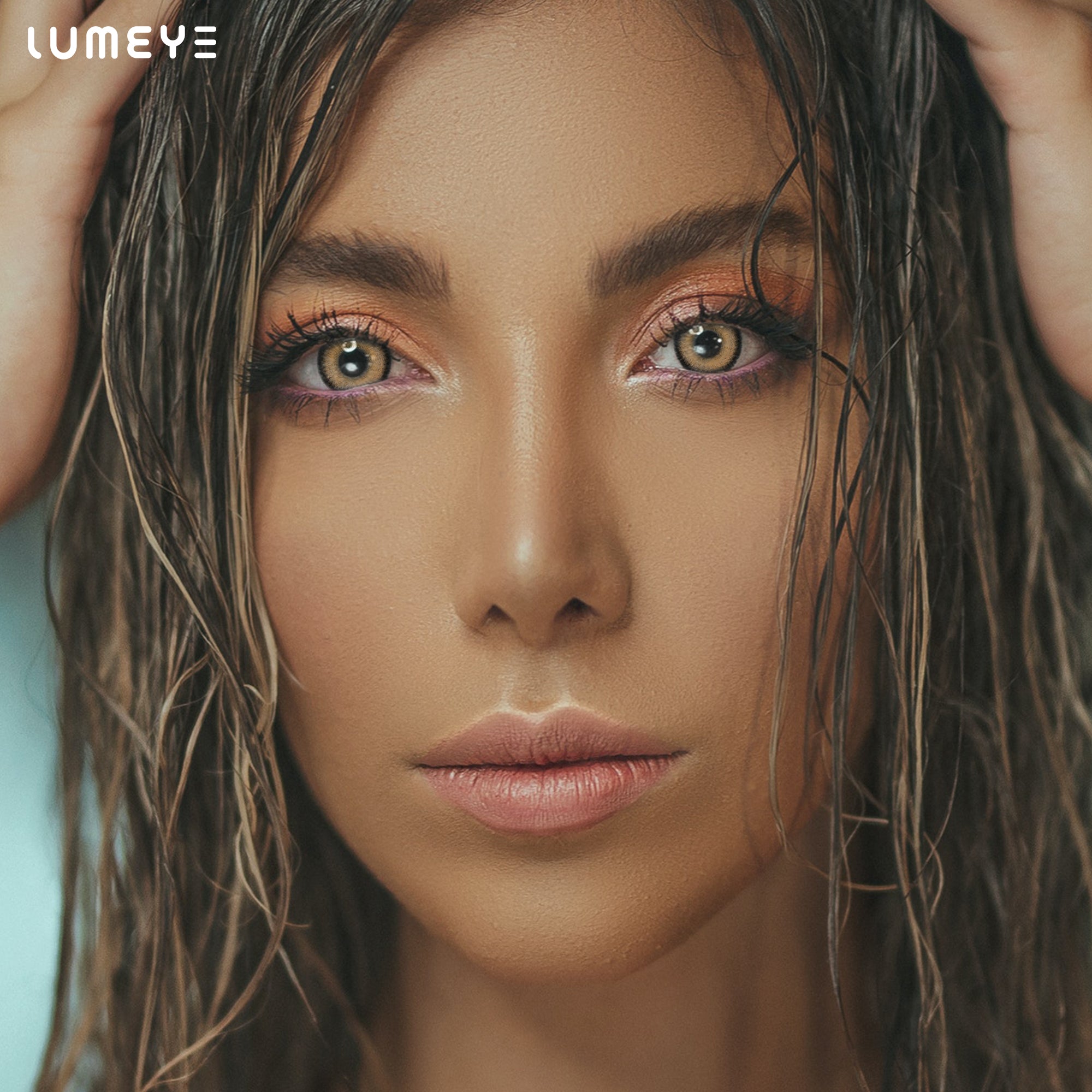 Best COLORED CONTACTS - LUMEYE Cozy Brown Colored Contact Lenses - LUMEYE