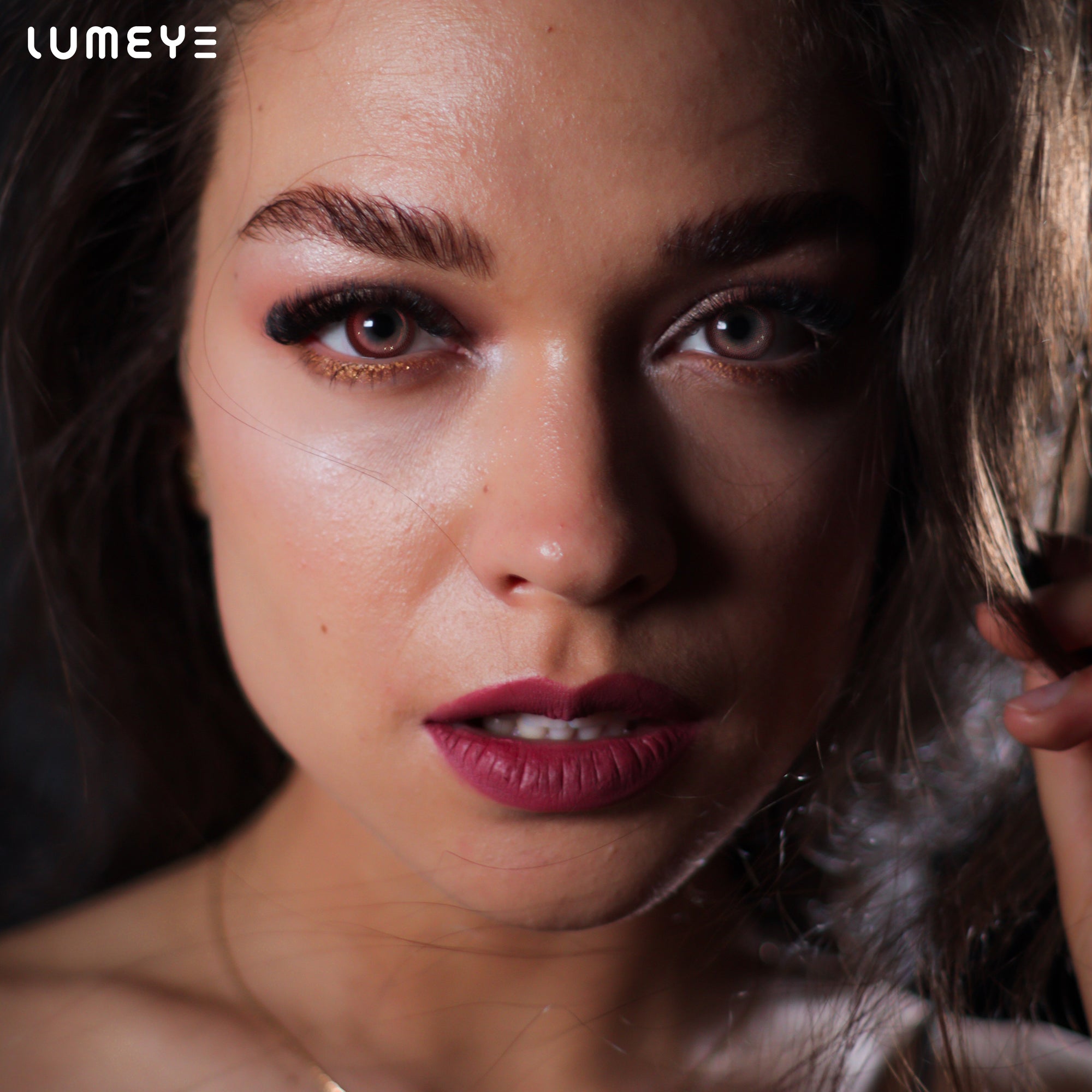 Best COLORED CONTACTS - LUMEYE Crazy Red Colored Contact Lenses - LUMEYE