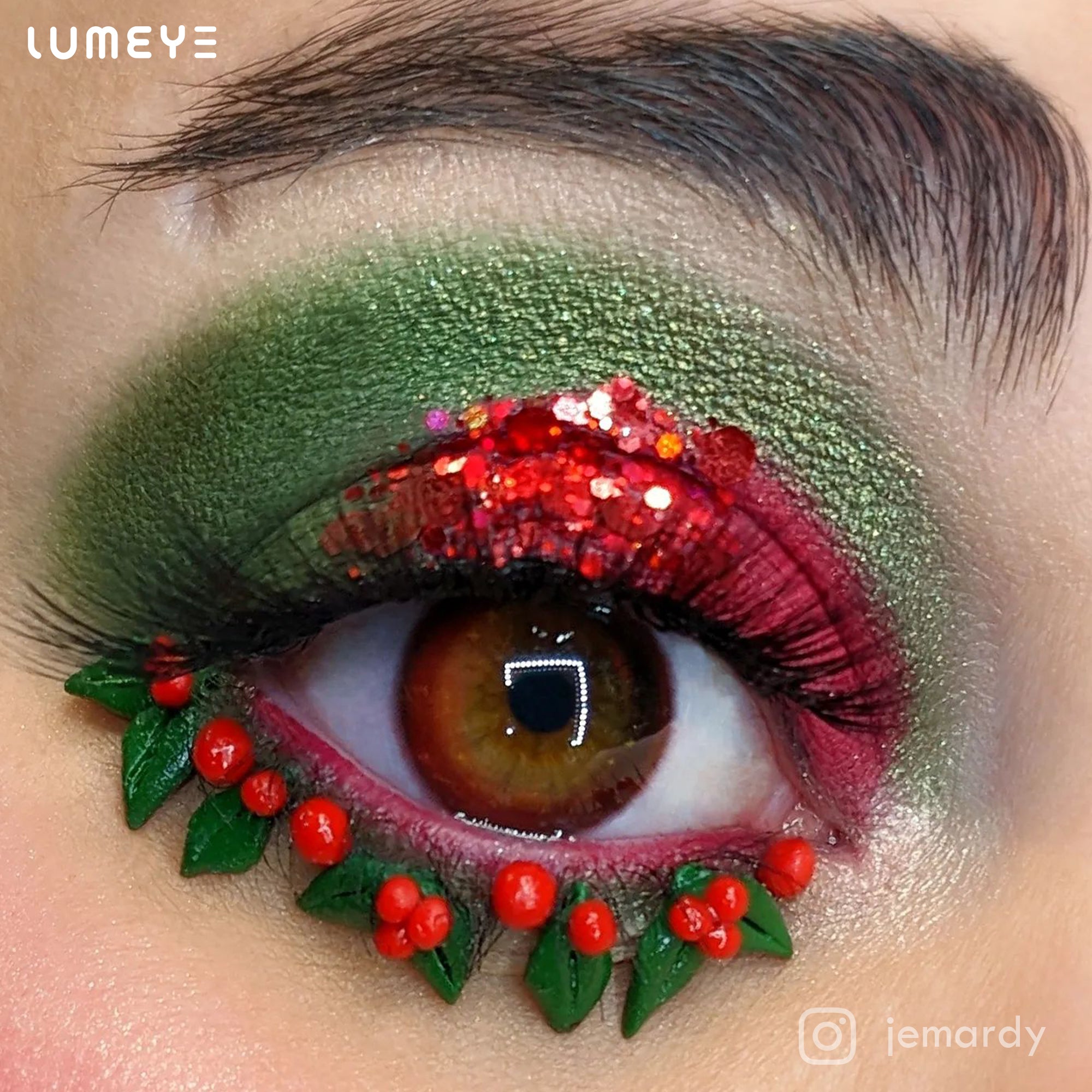 Best COLORED CONTACTS - LUMEYE Crazy Red Colored Contact Lenses - LUMEYE