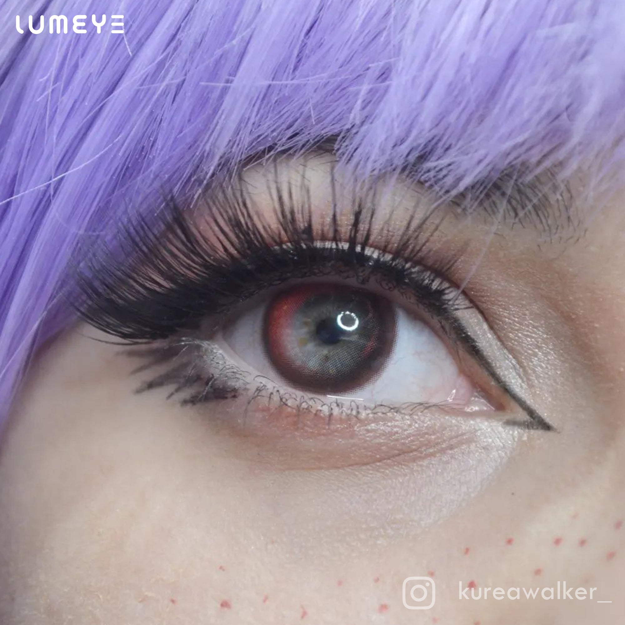 Best COLORED CONTACTS - LUMEYE Crazy Red Colored Contact Lenses - LUMEYE
