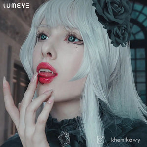 Best COLORED CONTACTS - LUMEYE Dahlia Black Colored Contact Lenses - LUMEYE