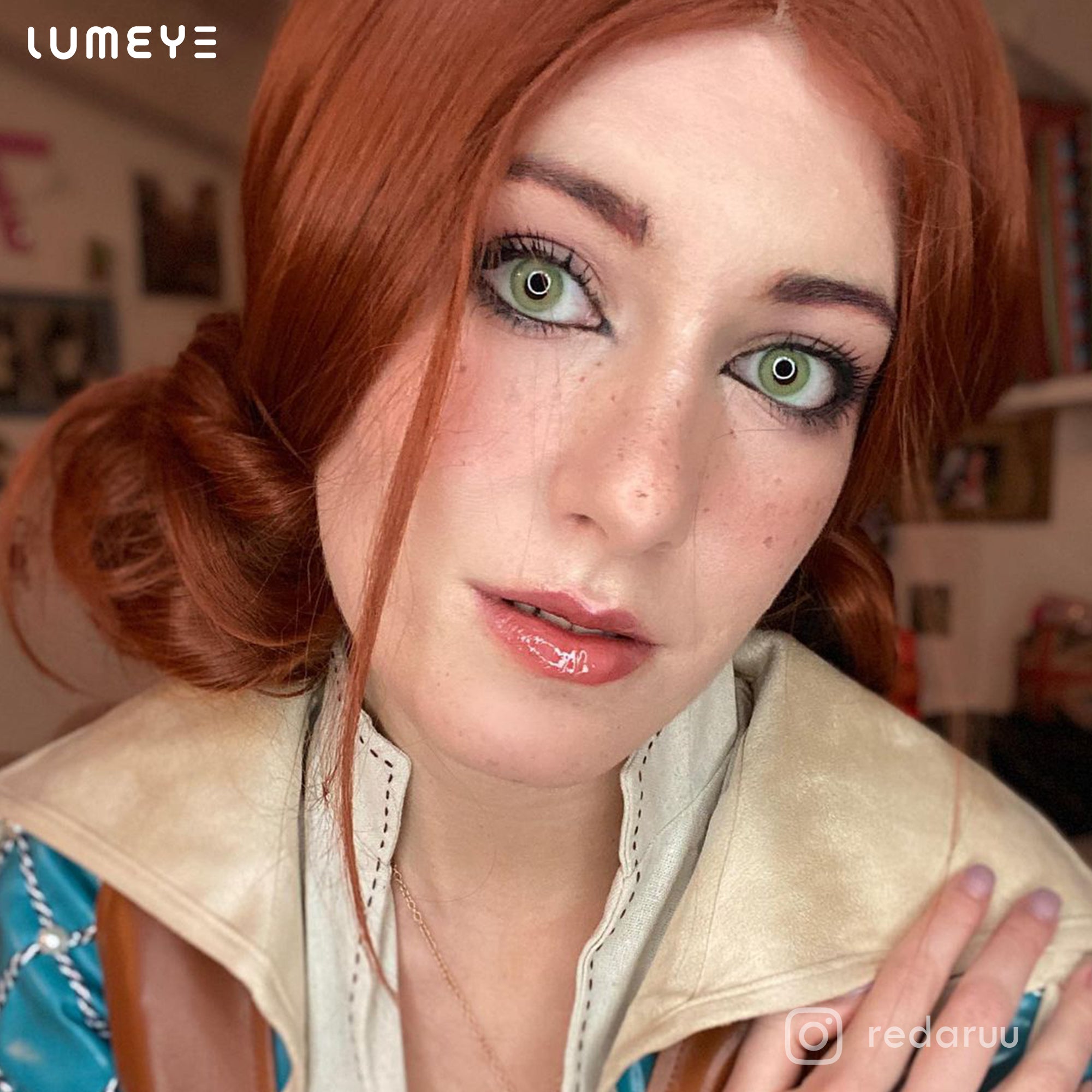 Best COLORED CONTACTS - LUMEYE Dawn Green Colored Contact Lenses - LUMEYE