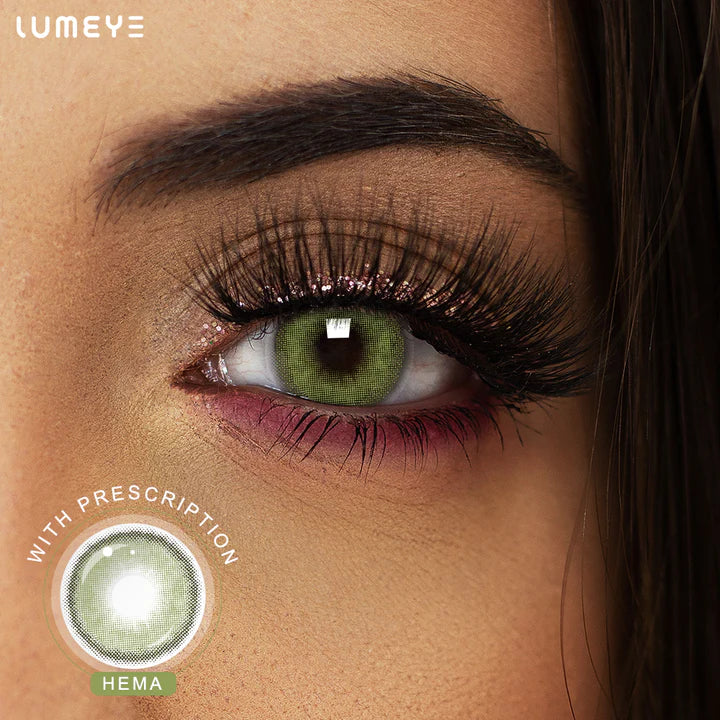 Best COLORED CONTACTS - LUMEYE Dawn Green Colored Contact Lenses - LUMEYE