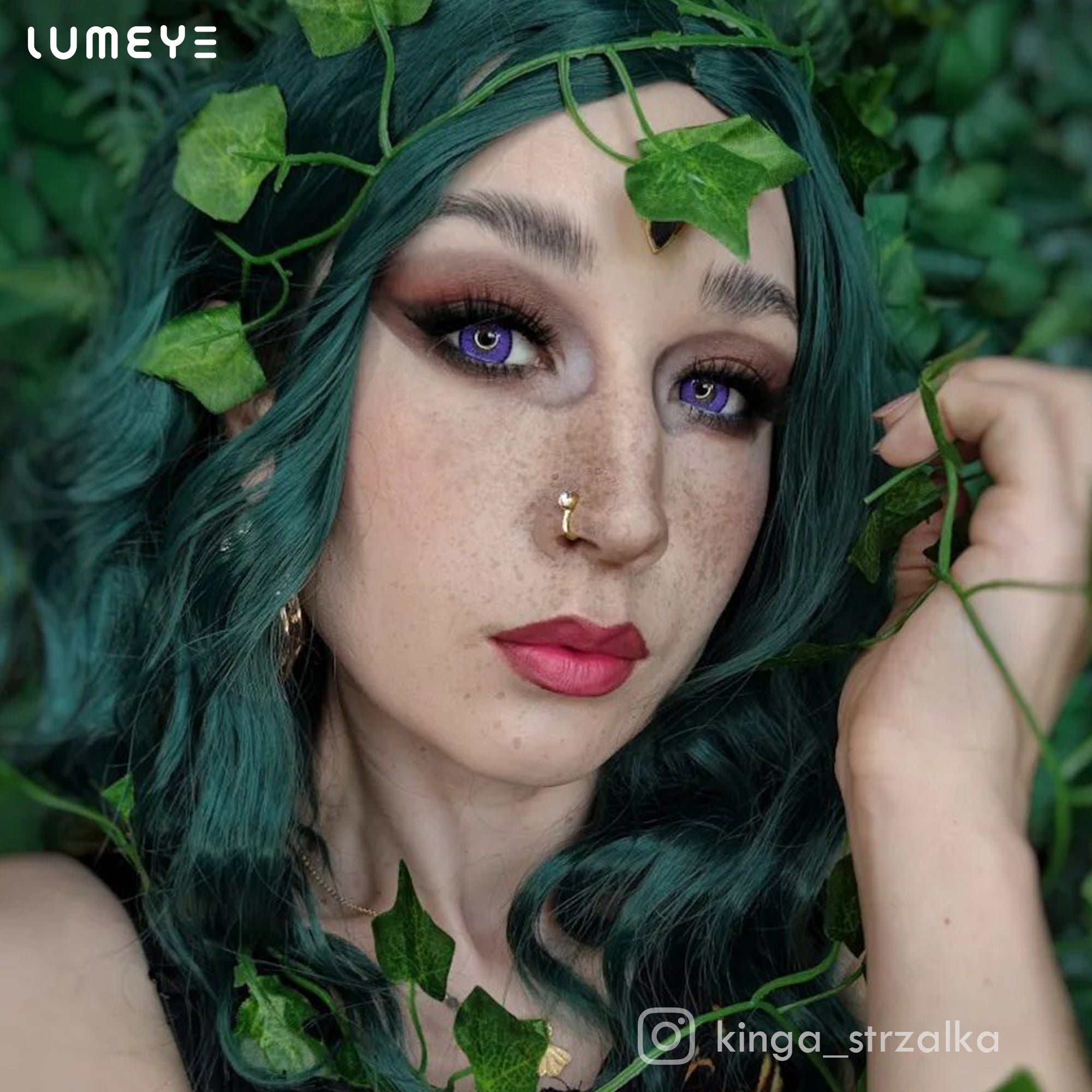 Best COLORED CONTACTS - LUMEYE Demon Purple Colored Contact Lenses - LUMEYE