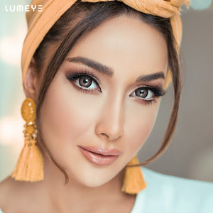 Best COLORED CONTACTS - LUMEYE Dolly Brown Colored Contact Lenses - LUMEYE