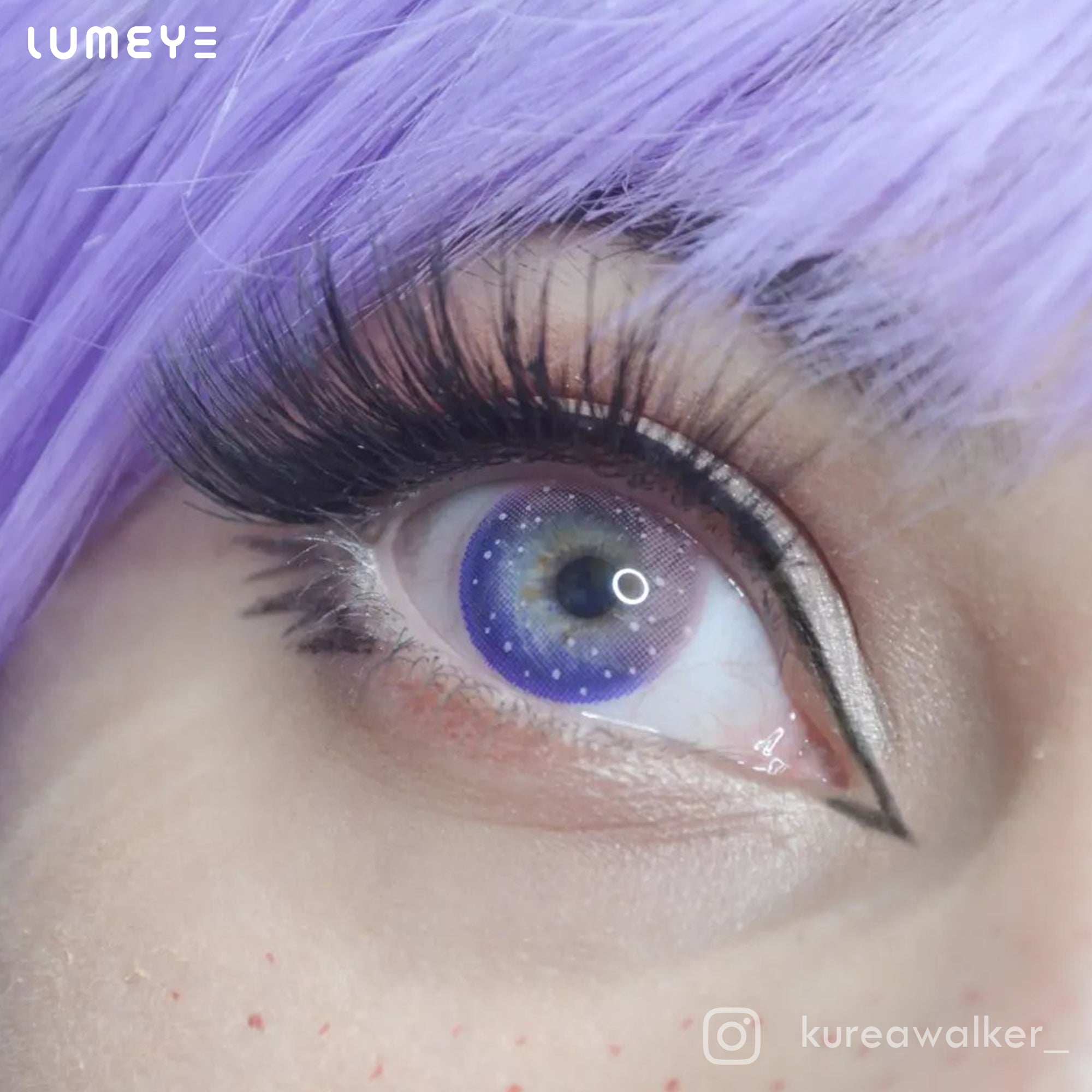 Best COLORED CONTACTS - LUMEYE Dreamy Galaxy Pink Colored Contact Lenses - LUMEYE