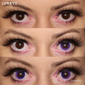 Best COLORED CONTACTS - LUMEYE Dreamy Galaxy Purple Colored Contact Lenses - LUMEYE