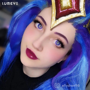 Best COLORED CONTACTS - LUMEYE Dreamy Galaxy Purple Colored Contact Lenses - LUMEYE