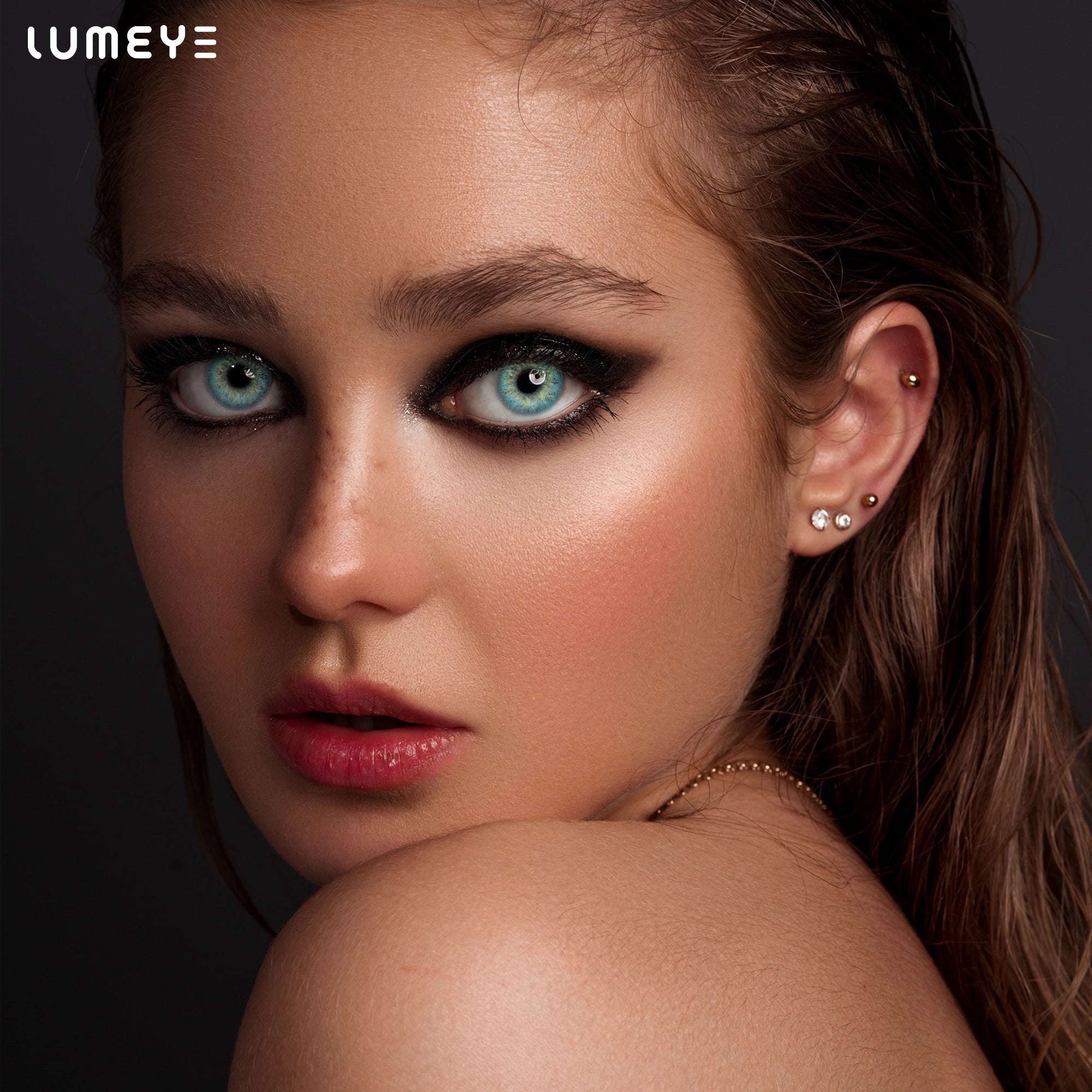 Best COLORED CONTACTS - LUMEYE Elegant Russian Blue Colored Contact Lenses - LUMEYE