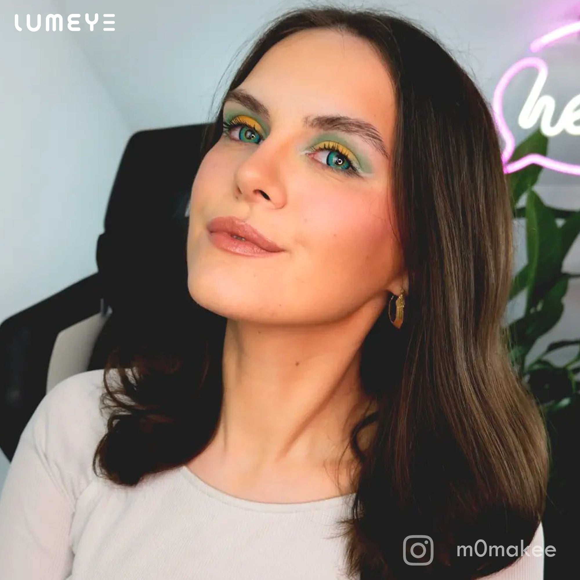 Best COLORED CONTACTS - LUMEYE Elf Green Colored Contact Lenses - LUMEYE