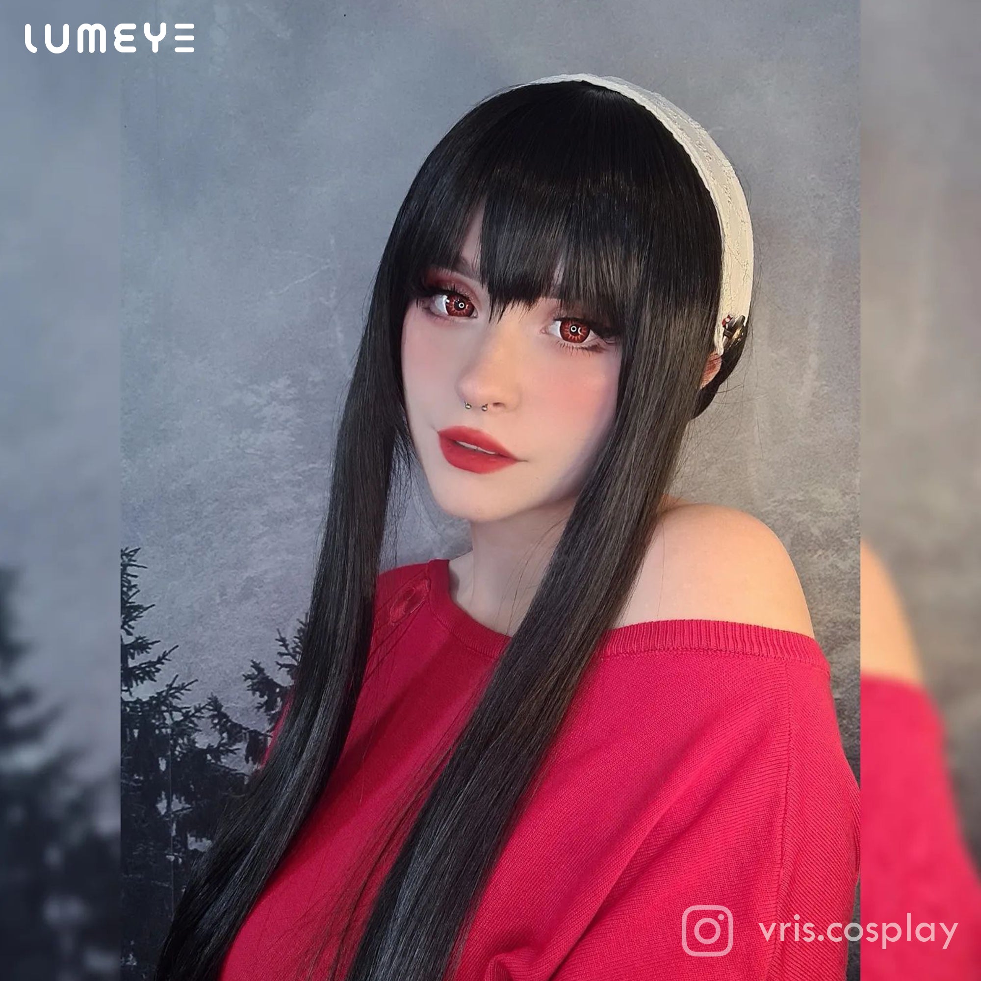 Best COLORED CONTACTS - LUMEYE Elf Red Colored Contact Lenses - LUMEYE
