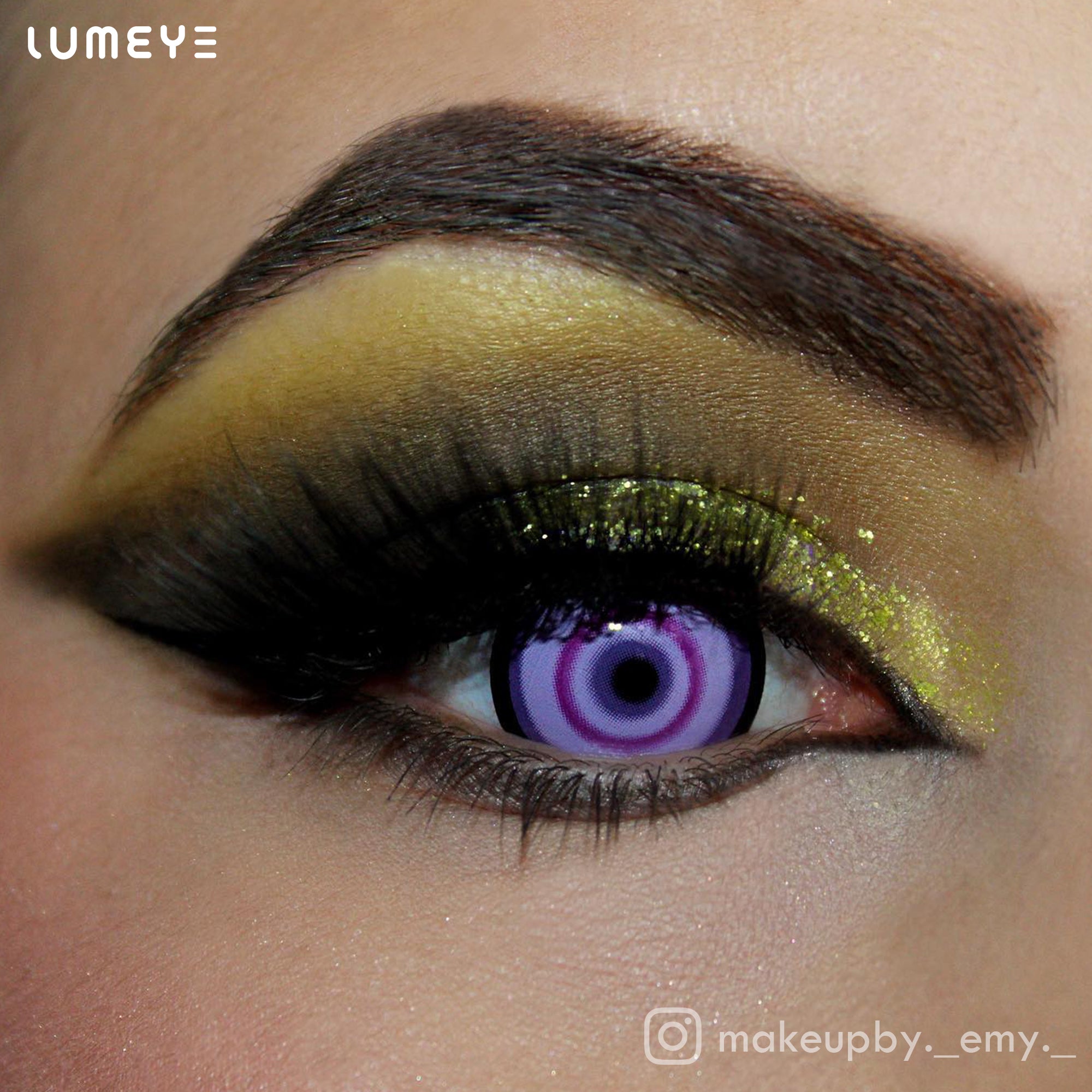 Best COLORED CONTACTS - Eureka Seven - LUMEYE Sakuya Purple Colored Contact Lenses - LUMEYE