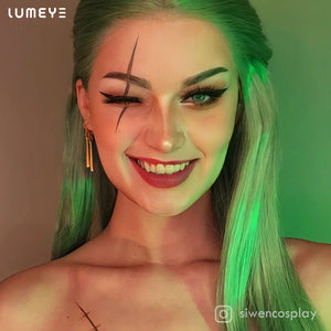 Best COLORED CONTACTS - LUMEYE Exotic Green Colored Contact Lenses - LUMEYE