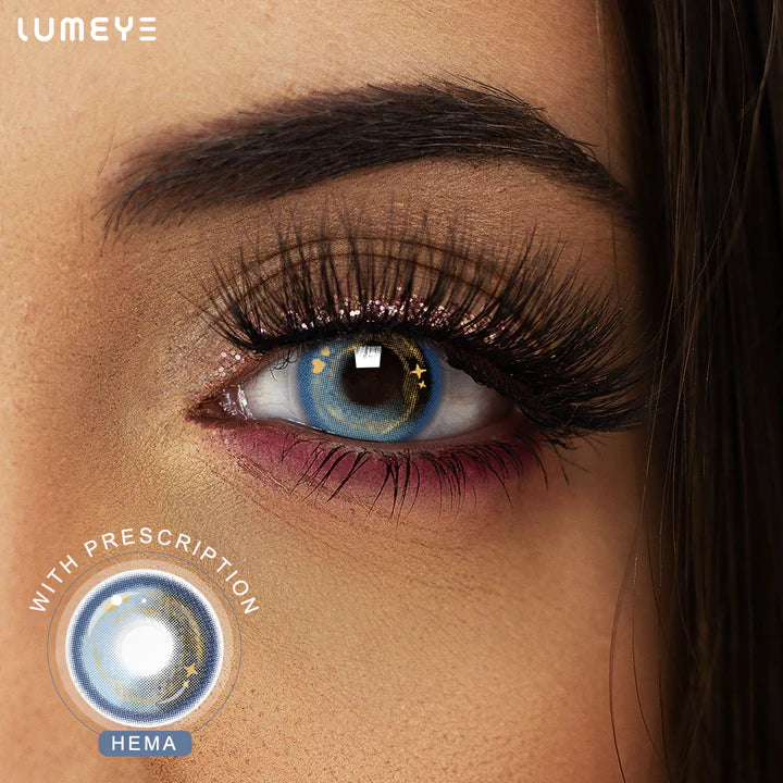 Best COLORED CONTACTS - LUMEYE Fairy Swamp Blue Colored Contact Lenses - LUMEYE