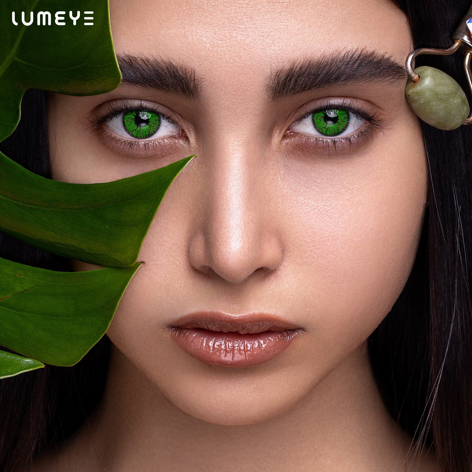 Best COLORED CONTACTS - LUMEYE Fissure Green Colored Contact Lenses - LUMEYE