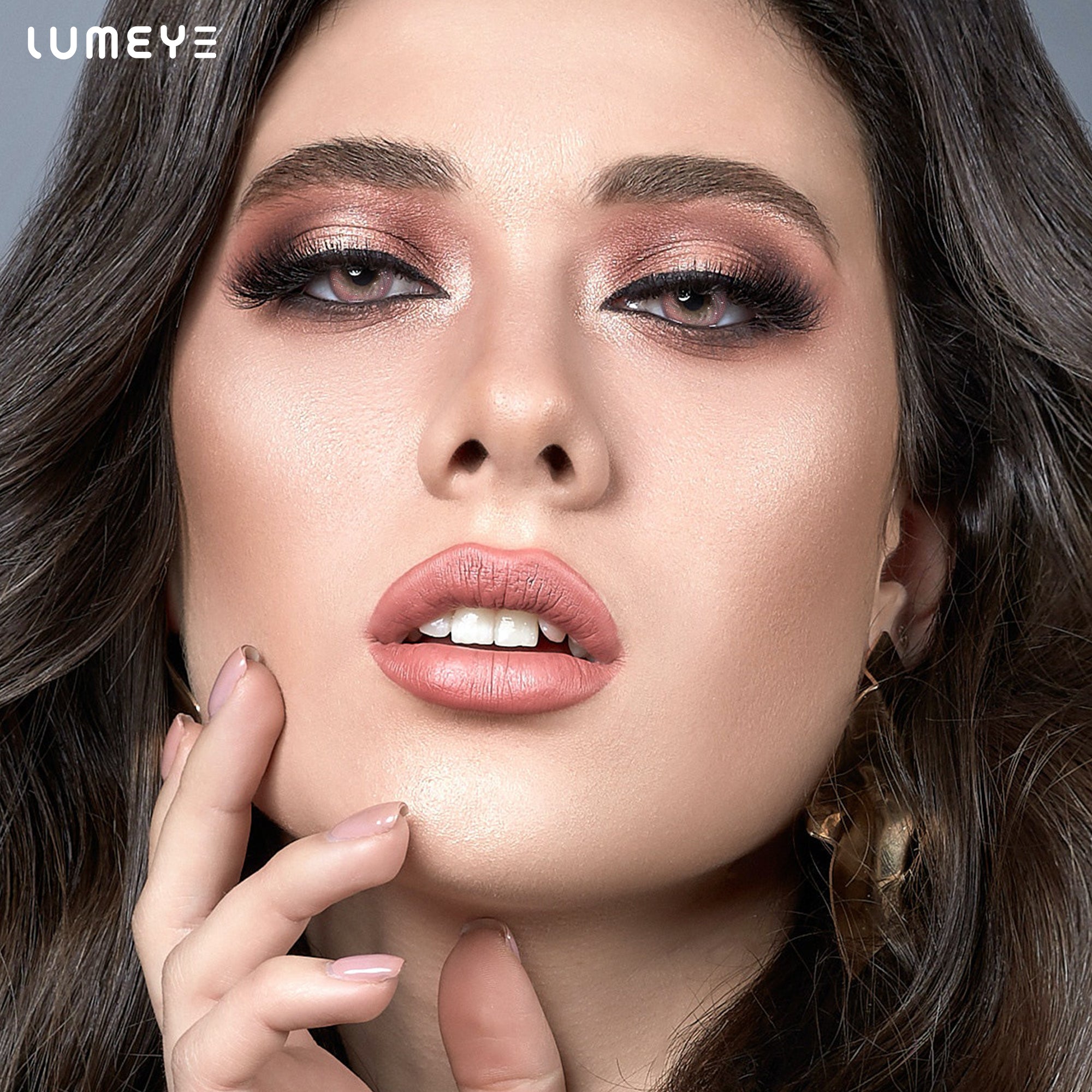 Best COLORED CONTACTS - LUMEYE Flowing Galaxy Pink Colored Contact Lenses - LUMEYE