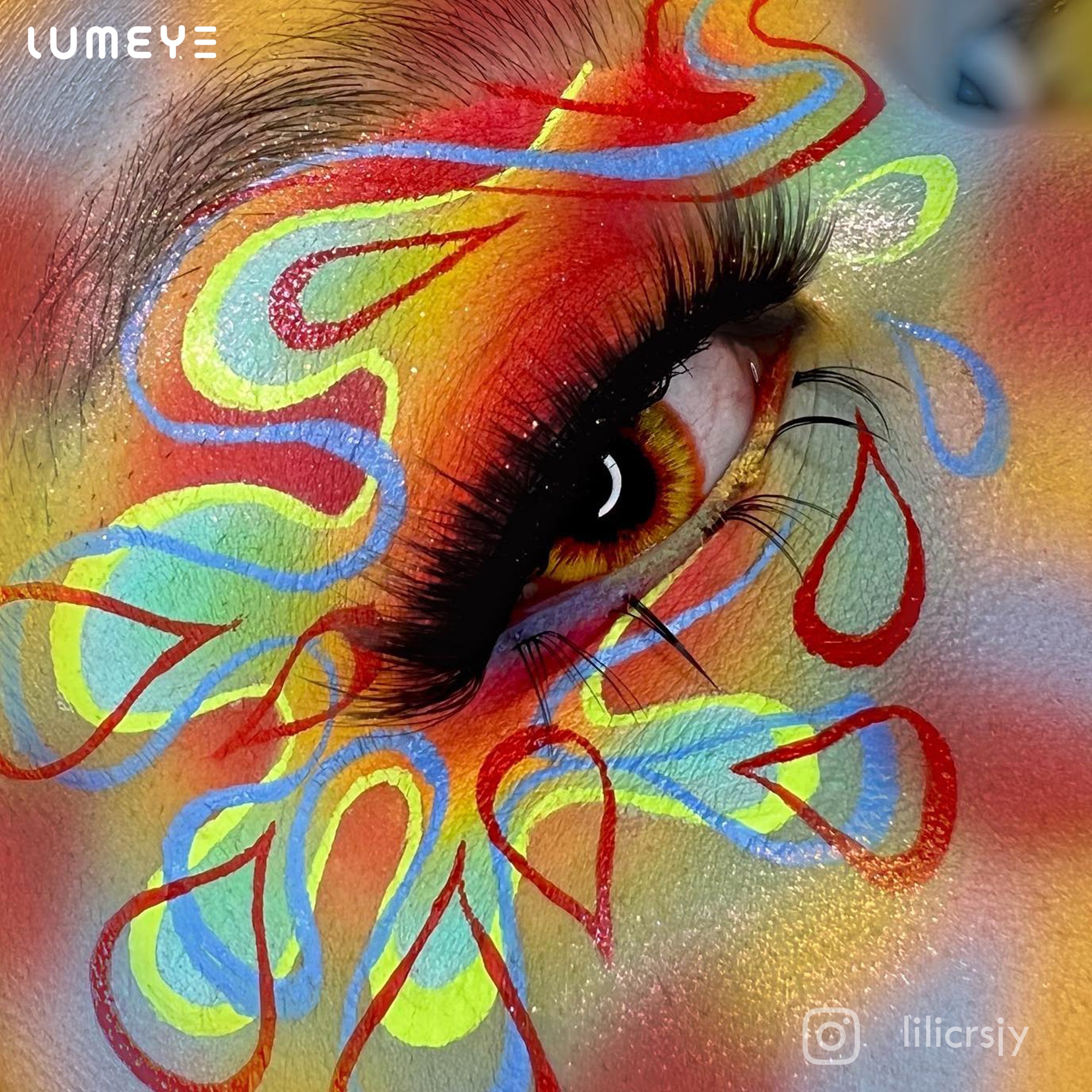 Best COLORED CONTACTS - LUMEYE Iron Man Yellow Colored Contact Lenses - LUMEYE