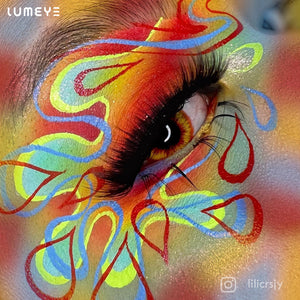 Best COLORED CONTACTS - LUMEYE Iron Man Yellow Colored Contact Lenses - LUMEYE