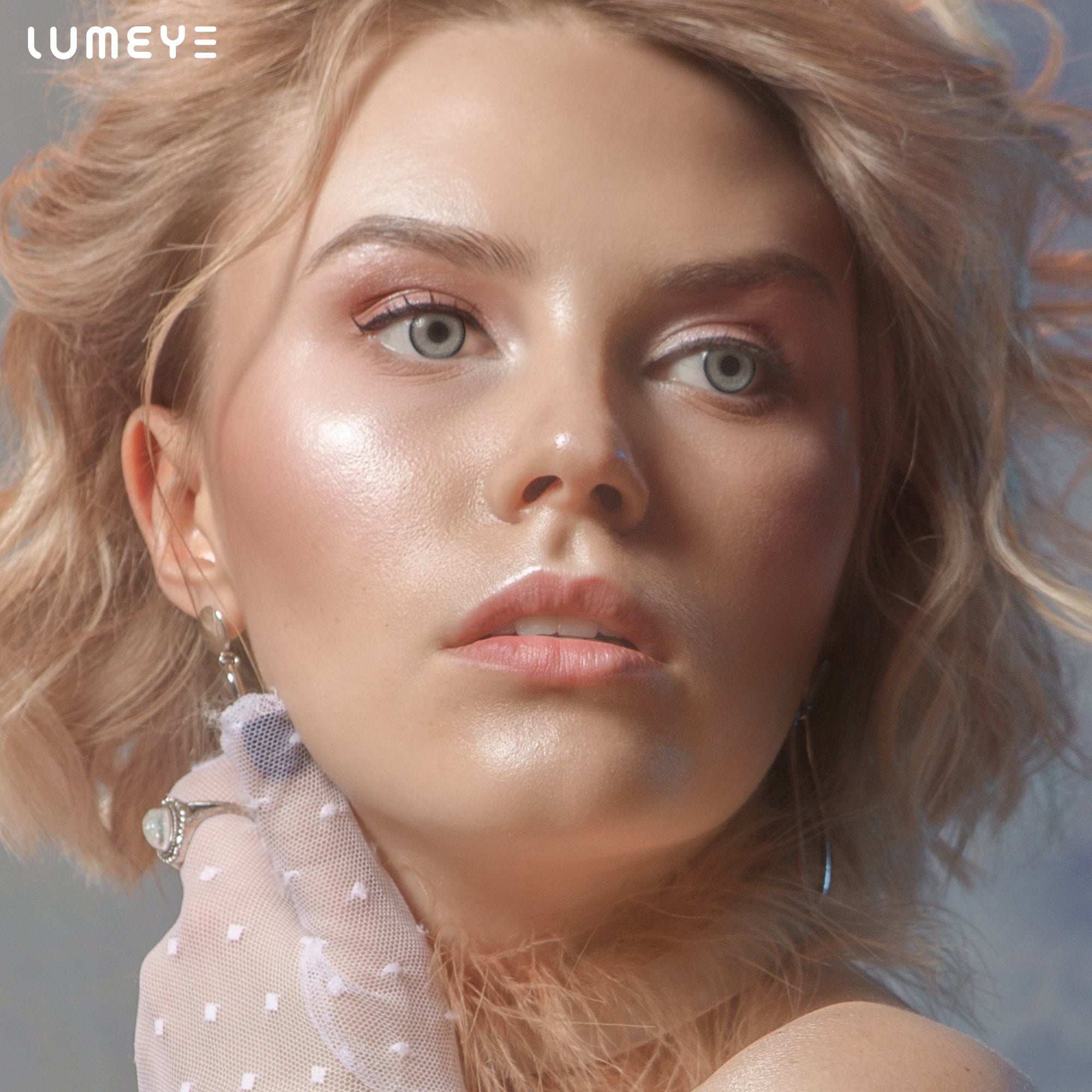 Best COLORED CONTACTS - LUMEYE Glassy Brown Colored Contact Lenses - LUMEYE