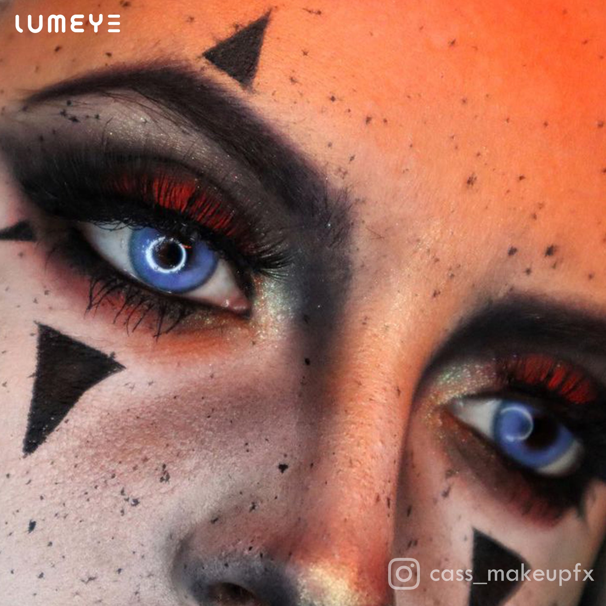 Best COLORED CONTACTS - LUMEYE Glowing Sunset Blue Colored Contact Lenses - LUMEYE