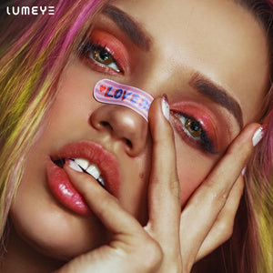 Best COLORED CONTACTS - LUMEYE Gradient Star Brown Colored Contact Lenses - LUMEYE
