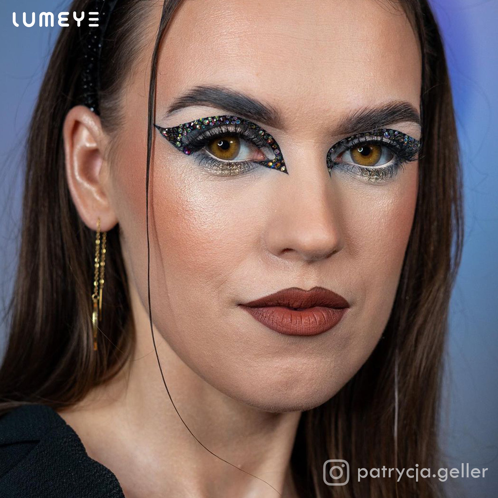 Best COLORED CONTACTS - LUMEYE Himalaya Brown Colored Contact Lenses - LUMEYE