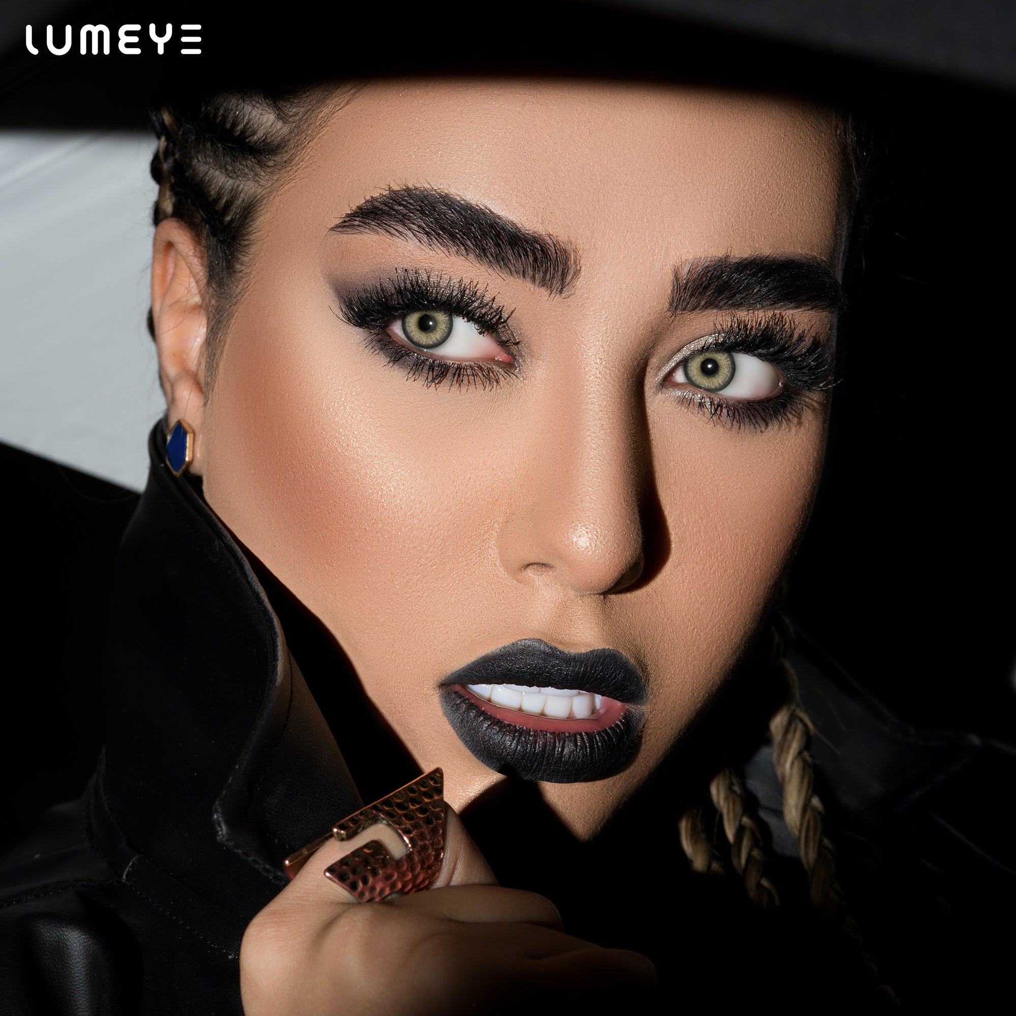 Best COLORED CONTACTS - LUMEYE Himalaya Gray Colored Contact Lenses - LUMEYE