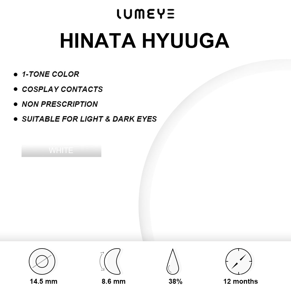Best COLORED CONTACTS - Naruto - LUMEYE Hinata Hyuuga Colored Contact Lenses - LUMEYE